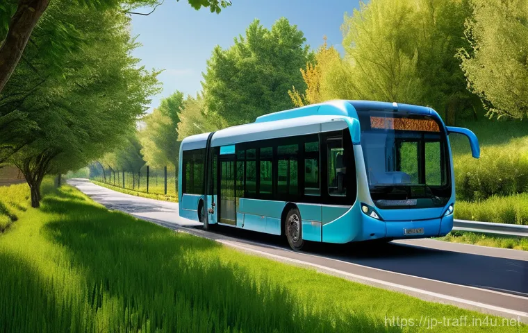 BRT 간선급행버스  장점과 단점 - **Prompt 2: Modern Articulated BRT Interior with Diverse Passengers**
    A photorealistic, brightly...